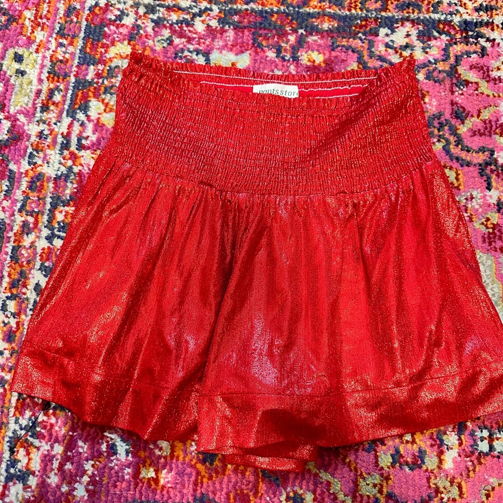 Red pants store sparkle skort